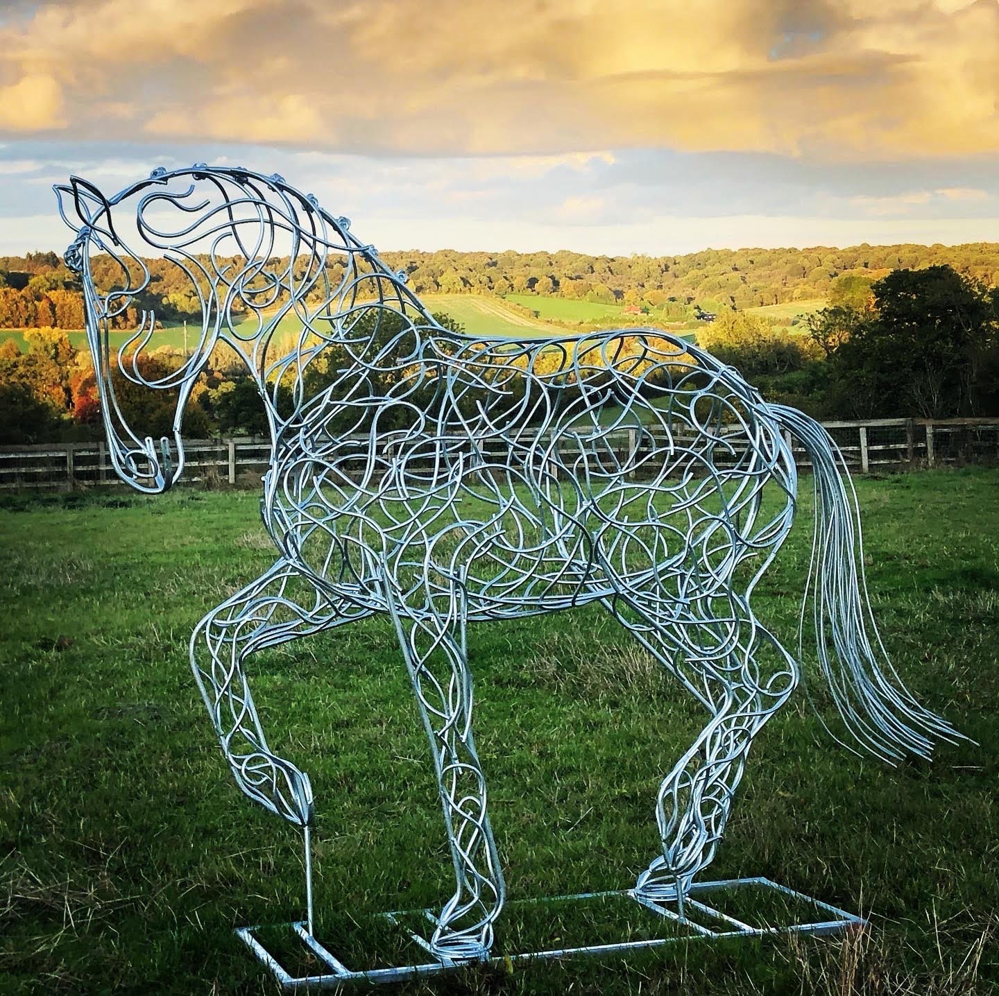 Handmade Metal Dressage Horse Garden Sculpture perfecting Piaffe Garden Yard Art Etsy Australia