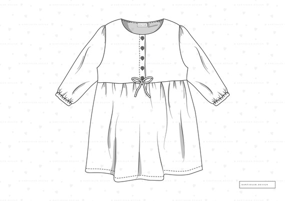 Baby dress on hanger Clothes sketch Stock Vector Vector And Low Budget  Royalty Free Image Pic ESY058885506  agefotostock