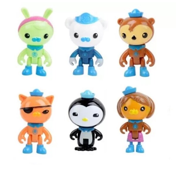 Octonauts party favor cake topper Captain Barnacles 6 piece figure set