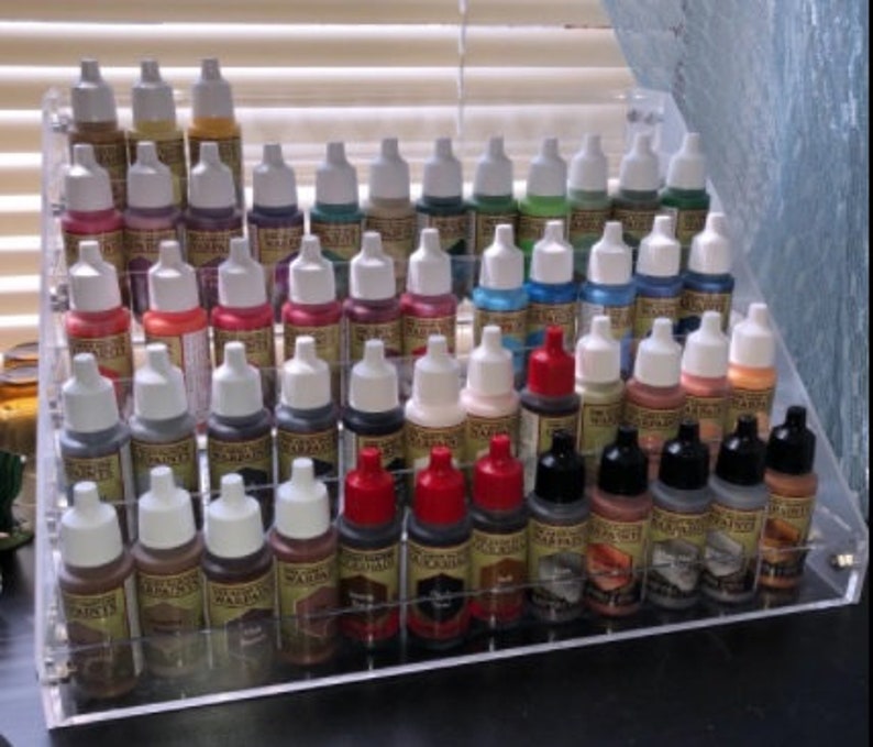 Six 6 Tier Modular Paint Rack Acrylic Paint Storage Etsy