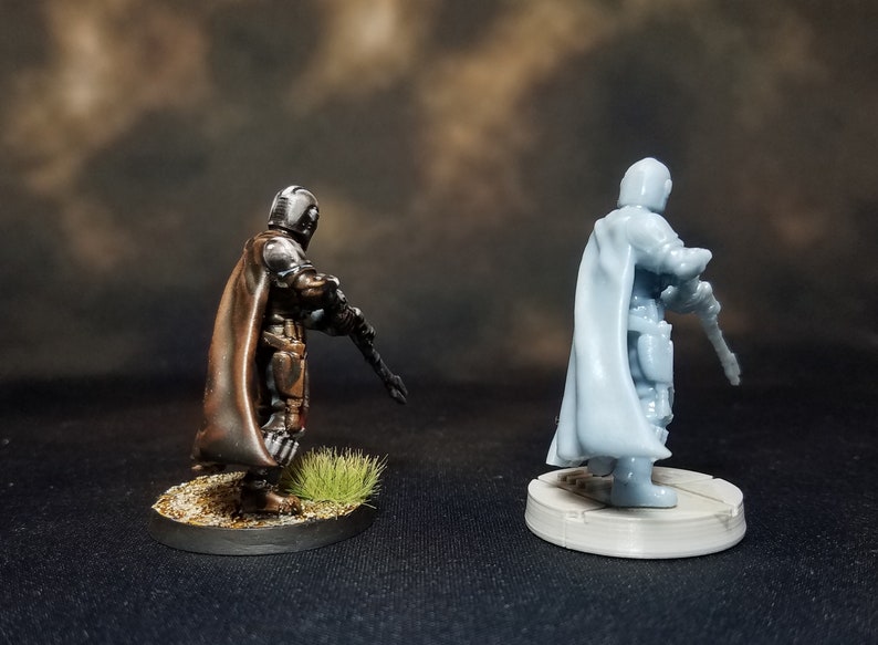 The Mandalorian Miniature This is the way Custom Star Wars | Etsy