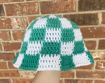 Crochet White Bucket Hat - Etsy