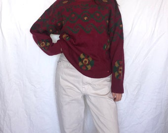 Vintage Fila jumper sweater knit pullover Size M