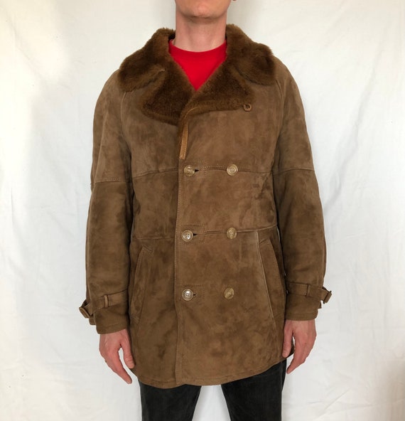 Vintage shearling coat vintage shearling jacket l