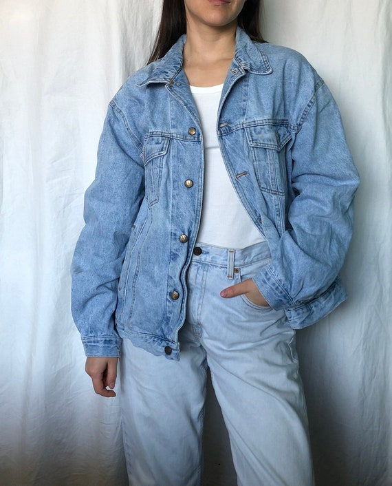 Veste en jeans bleu clair deals