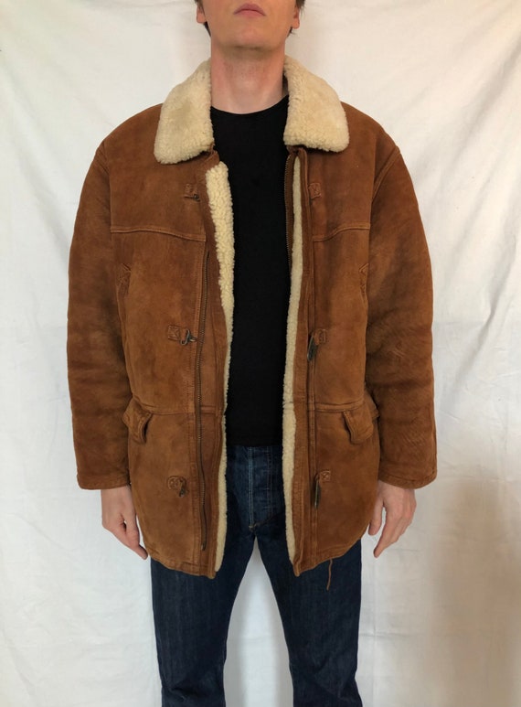 Vintage shearling jacket vintage lambskin coat