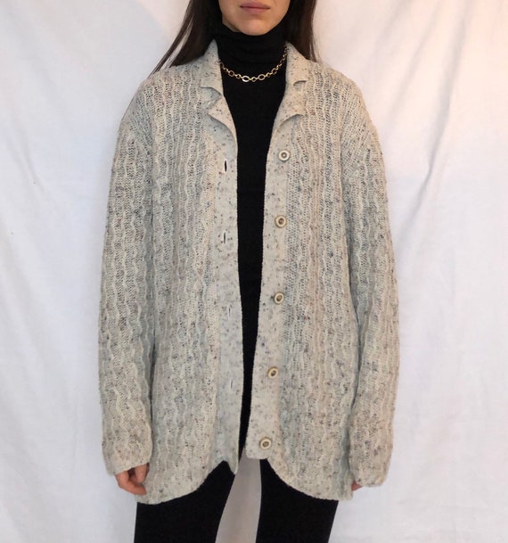 Vintage cardigan vintage knit jacket chunky knit