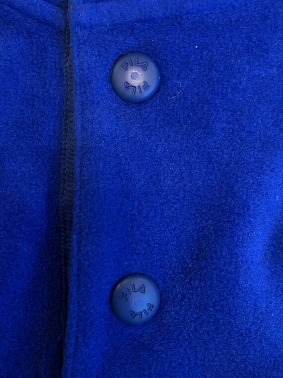 Vintage Fila fleece sweatshirt blue sweater jumpe… - image 6