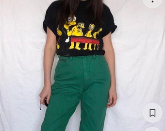 Vintage Wrangler denim pants green jeans size S-M