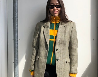 Vintage wool blazer wool jacket size M