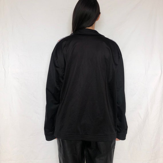 Vintage Ellesse Sweatshirt black zip up Pullover … - image 4