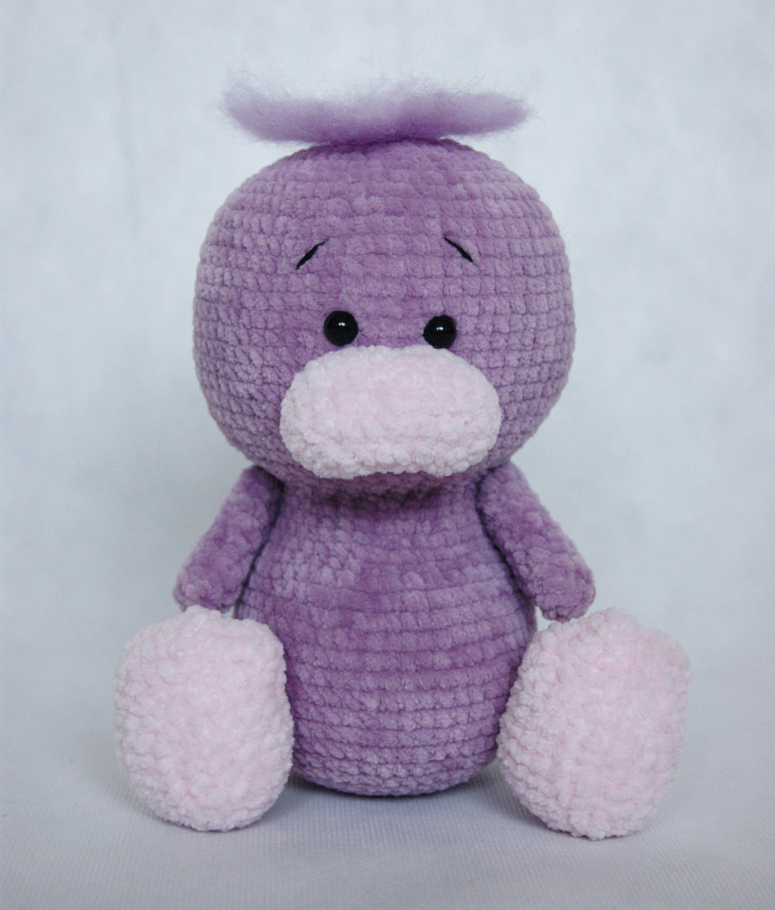 Duck Plush Toy Stuffed Duckling Doll Purple Pink Bird 6.7 | Etsy