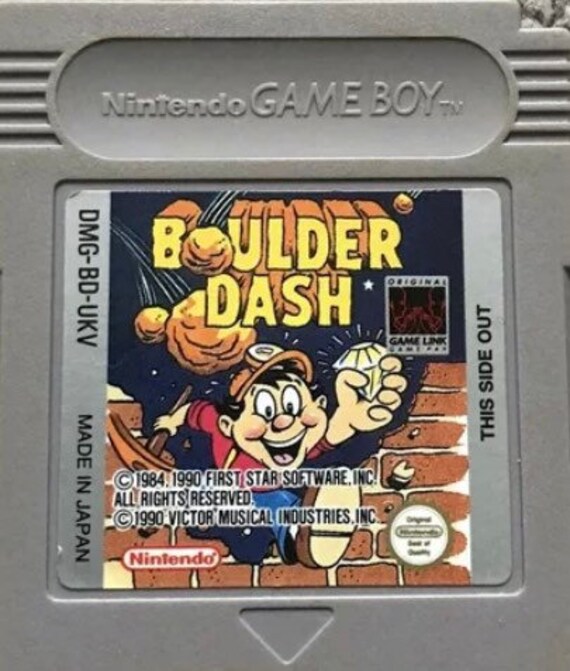 Boulder Original Nintendo Gameboy Game Etsy