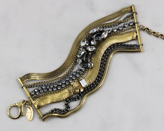 Iosselliani Italian Fashion Bracelet, Multi Stran… - image 1
