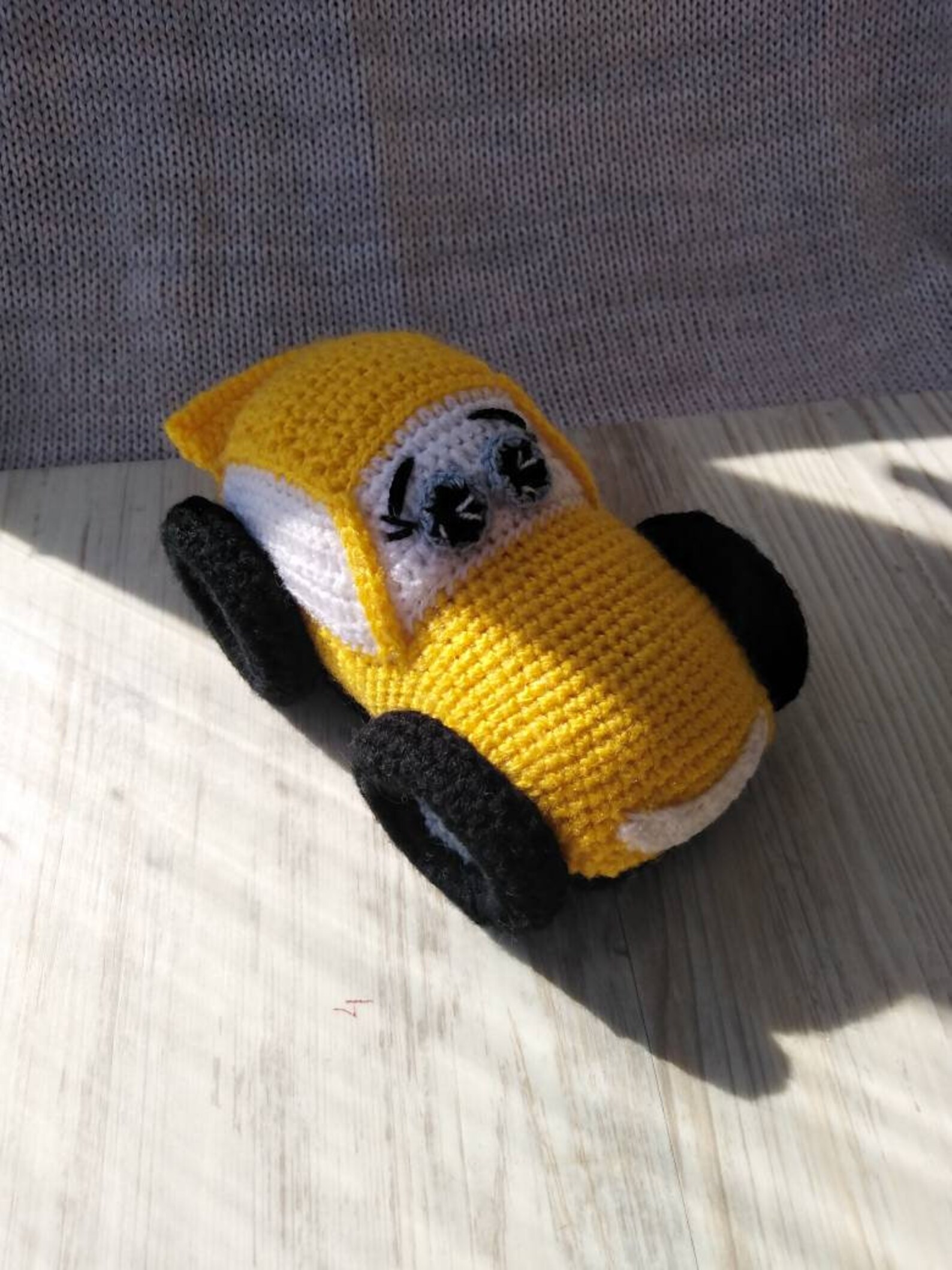 Soft toys Knitted Car Hand knitted toy yellow car Crochet car Etsy