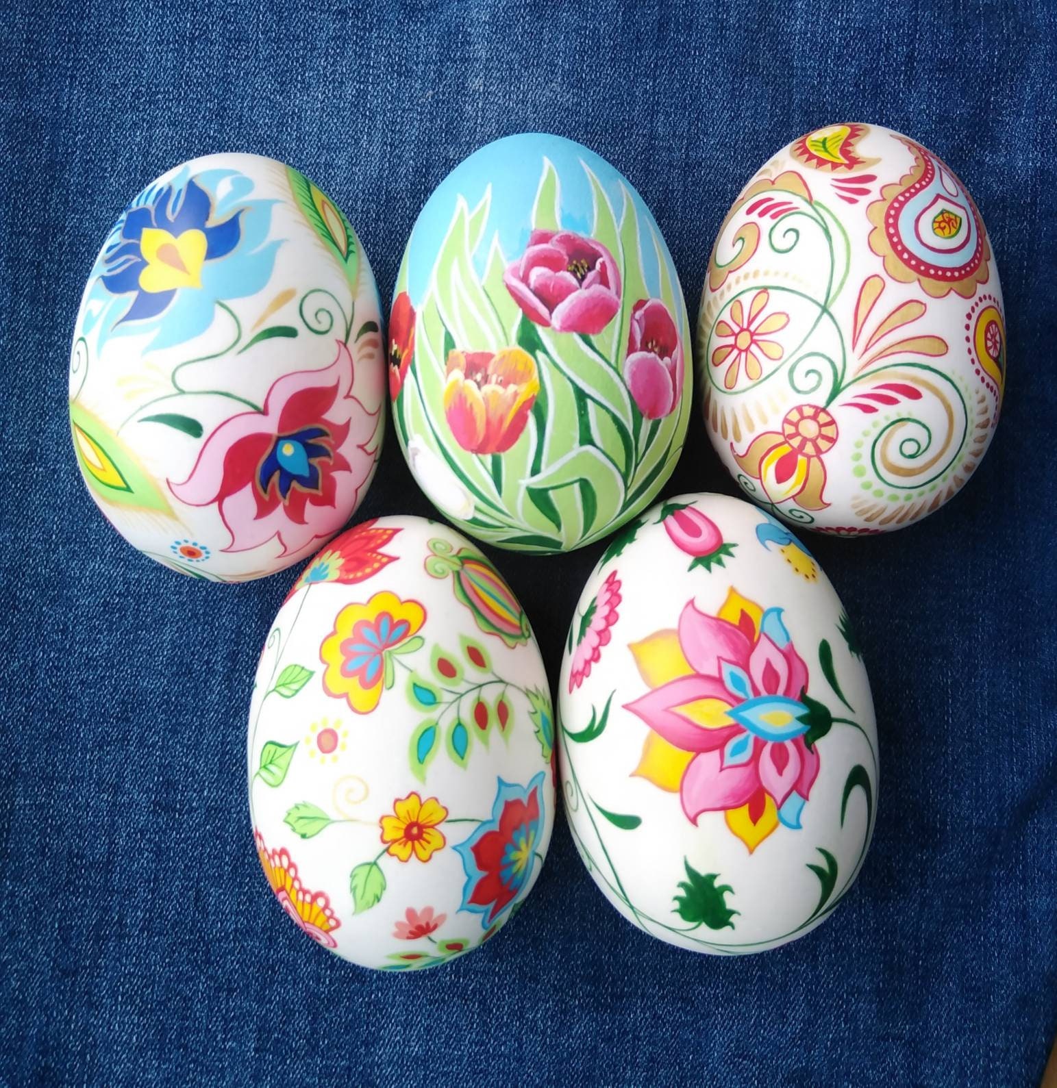 Easter Egg Hand Painted Wooden Egg in Gift Box Easter | Etsy