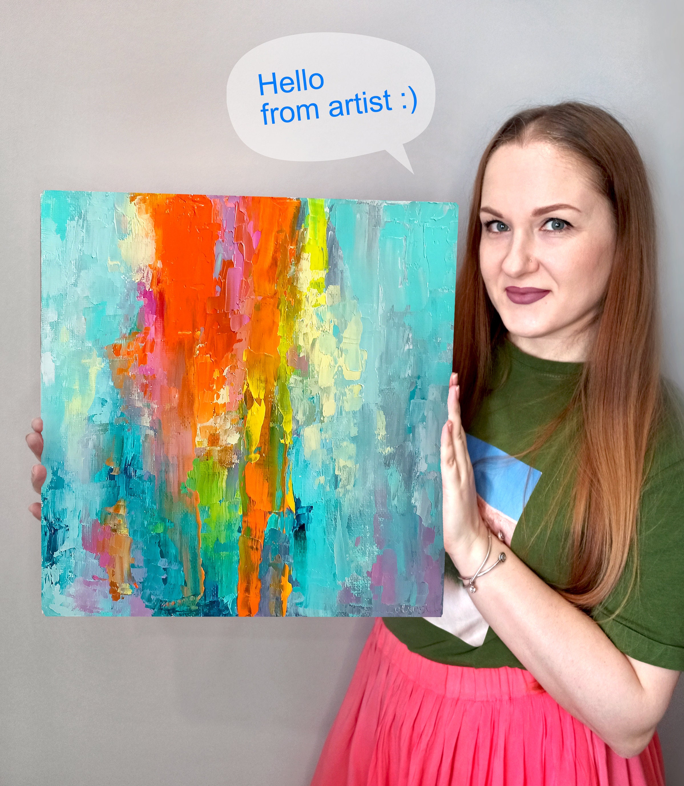 Abstract Seascape Oil Painting Abstract Sunset ORIGINAL ART | Etsy