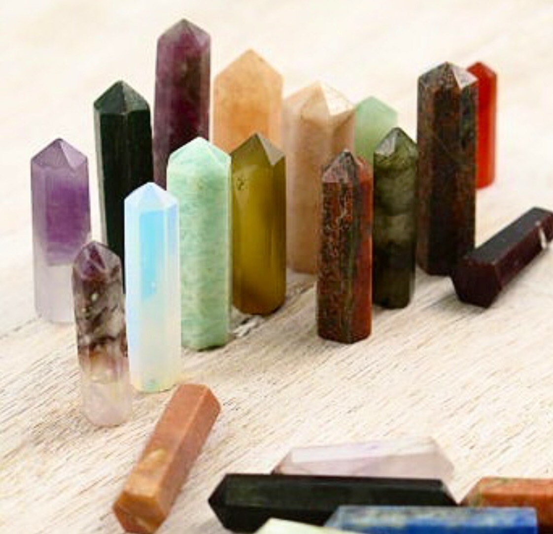 Mini Crystal Towers Jade Moonstone Jasper Etsy