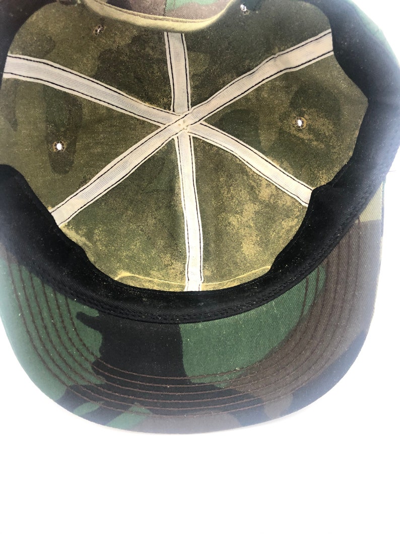 Continental Vintage Snapback Hat Farmer Made in USA K Products Camo