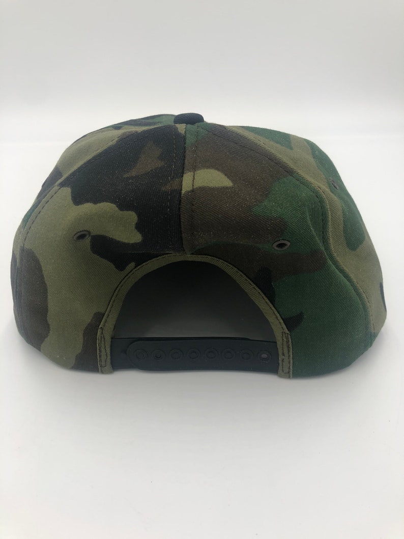 Continental Vintage Snapback Hat Farmer Made in USA K Products Camo