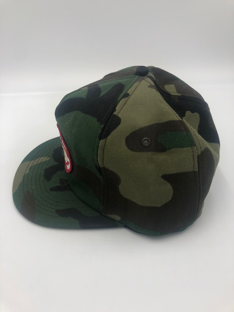 Continental Vintage Snapback Hat Farmer Made in USA K Products Camo