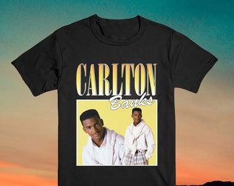 Carlton Banks Vintage T Shirt (Fresh Prince of Bel Air) t-shirt 90's Inspired Homage Style Throwback Vintage