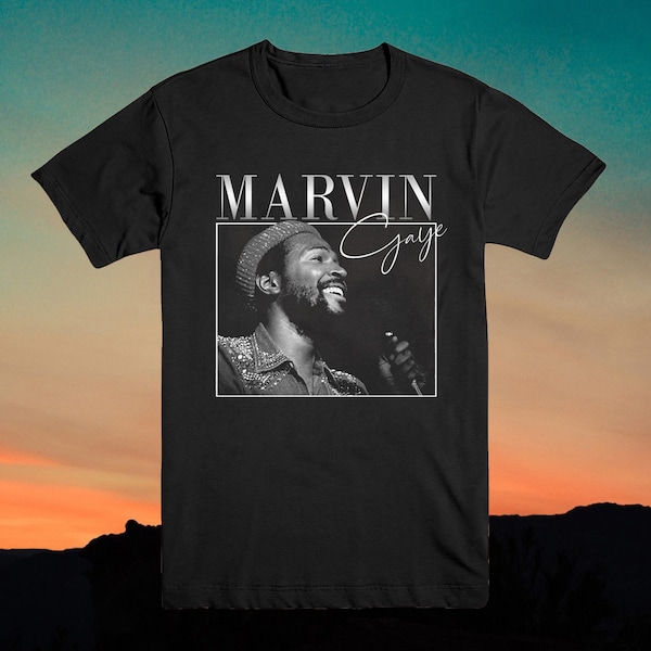 MARVIN Gaye T-Shirt 90S Inspired DESIGN THROWBACK Classic