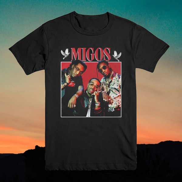 Migos Vintage T Shirt 90S Inspired DESIGN THROWBACK Classic T-Shirt Vintage Style Homage