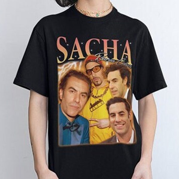 Limited Sacha Baron Cohen Vintage Shirt Homage Retro Tees Sacha Baron Cohen 90s Sweater Shirt Gift