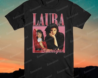 Laura Branigan Shirt Vintage T Shirt T-Shirt Homage Throwback Black