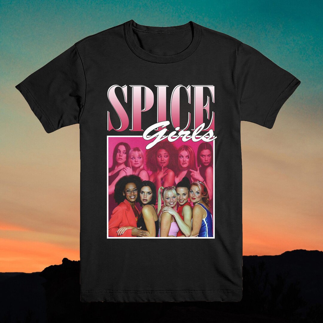 Spice Girls T Shirt Vintage Artist Tees 90's Inspired Homage Style
