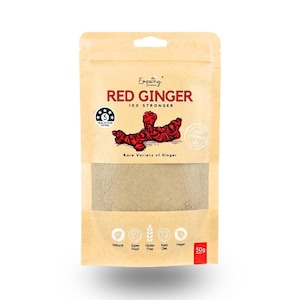 Red Ginger Powder – freshly ground organic ginger root. Spicy, Potent & Traditionally Loved