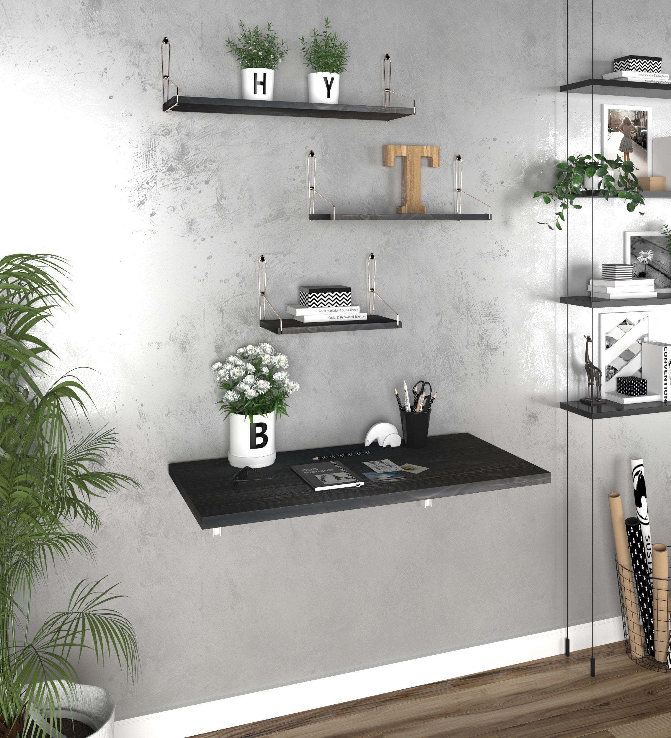 bureau Flottant Mural