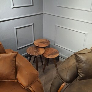 Walnut Side Table Set