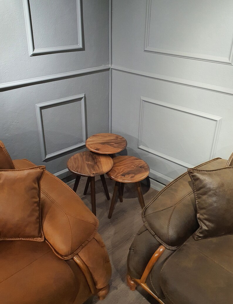 Walnut Side Table Set