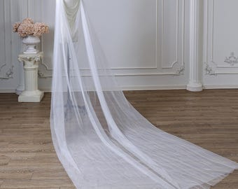 Handmade Pearl Bridal Cape Veil · Sheer Tulle Shoulder Cape with Beaded Chain · Pearls Brial Shawl Cape White with Pins on Shoulders