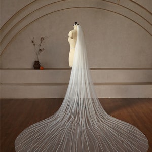 1 Tier Beaded Edge Veil, Cathedral Pearls Veil, Elegant Wedding Veil, Vertical Crystal Pearls Veil, Luxurious Bridal Veil