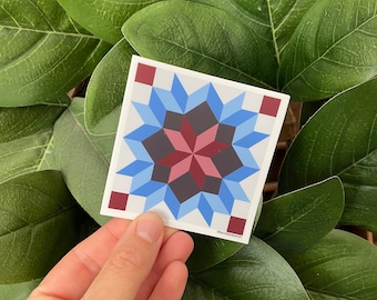 Barn Quilt Sticker