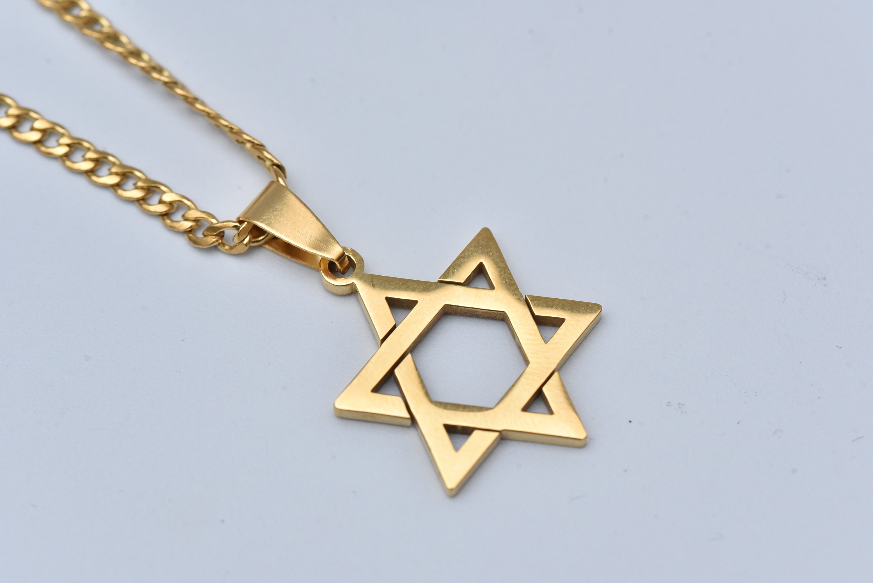 social fantasma aprobar Collar de estrella judía de oro-Collar de estrella de - Etsy México