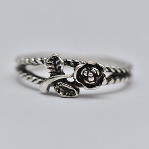 Handmade Silver Flower Ring: Vintage Boho Jewelry