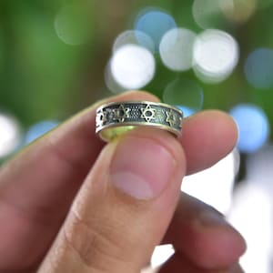 925 Sterling Silver Jewish Star Ring, Star of David Ring for Men and Women, Judaica Jewelry, Jewish Ring, Gift for Man & Woman