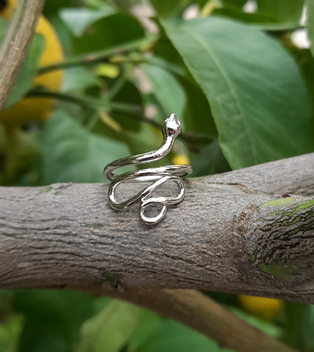 Snake Ring Silver Snake Ring Animal Snake Ring Animal Ring Etsy