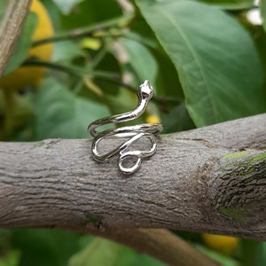 Snake ring, silver snake ring, animal snake ring, animal ring, snake jewelry, animal jewelry,Everyday ring, gift for her