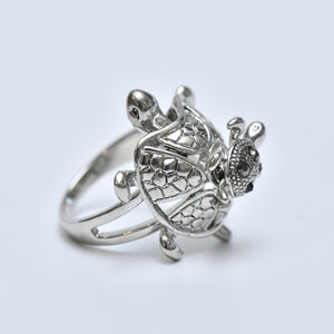 Silver turtle Ring - Mother Son turtle Ring - Tortoise Jewelry - Popular turtle Ring - Vintage Ring - Statement Ring - Birthday Gift