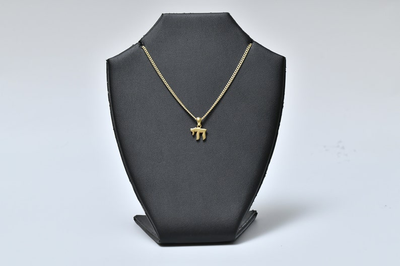 Gold Chai Necklace, Popular Jewish Pendant,chai for Man and Woman,24k ...