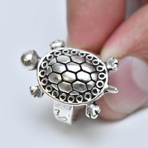 Vintage Tortoise Ring-Silver Tortoise Ring-Animal Ring-Simple Tortoise Ring-Boho Ring-Tortoise Jewelry-Vintage Jewelry-Birthday Gift