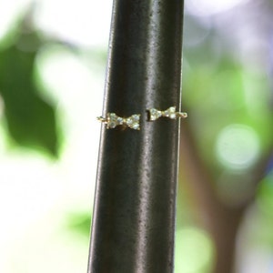 Dainty Gold Ring, Simple Gold Ring, Transparent Diamond Ring, Papillon ring, Minimalist Ring, Wedding Ring, Gift for Her