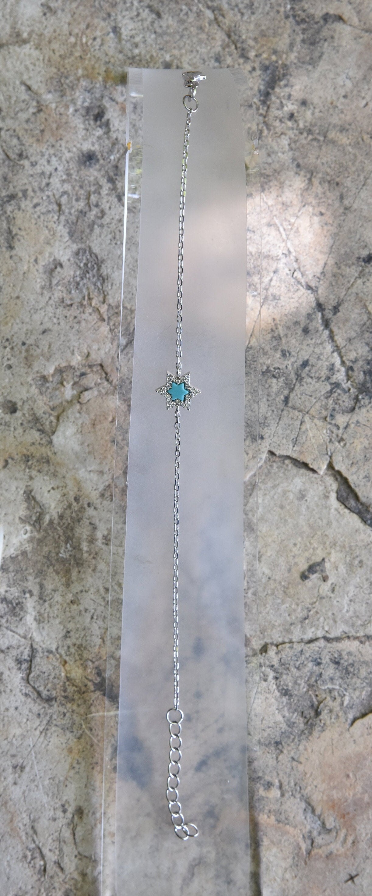 Bracciale Stella di David in argento sterling 925: gioielli ebraici con