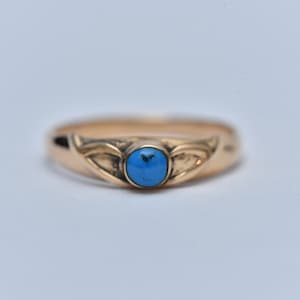 Vintage Style Turquoise Ring: Handmade Gemstone Jewelry