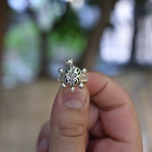 Vintage turtle ring, turtle ring, handmade, 925 sterling silver, gift turtle ring, beautiful turtle ring,Animal ring